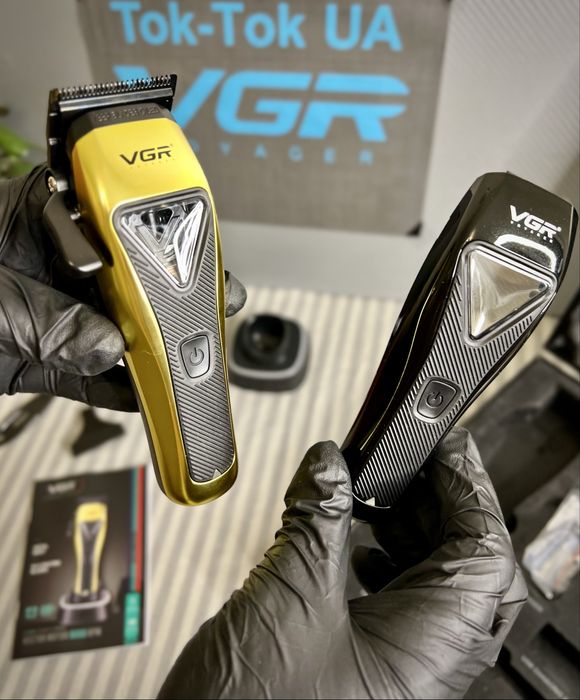 Машинка для стрижки VGR V-015 з DLC лезами та мотором 9000 RPM