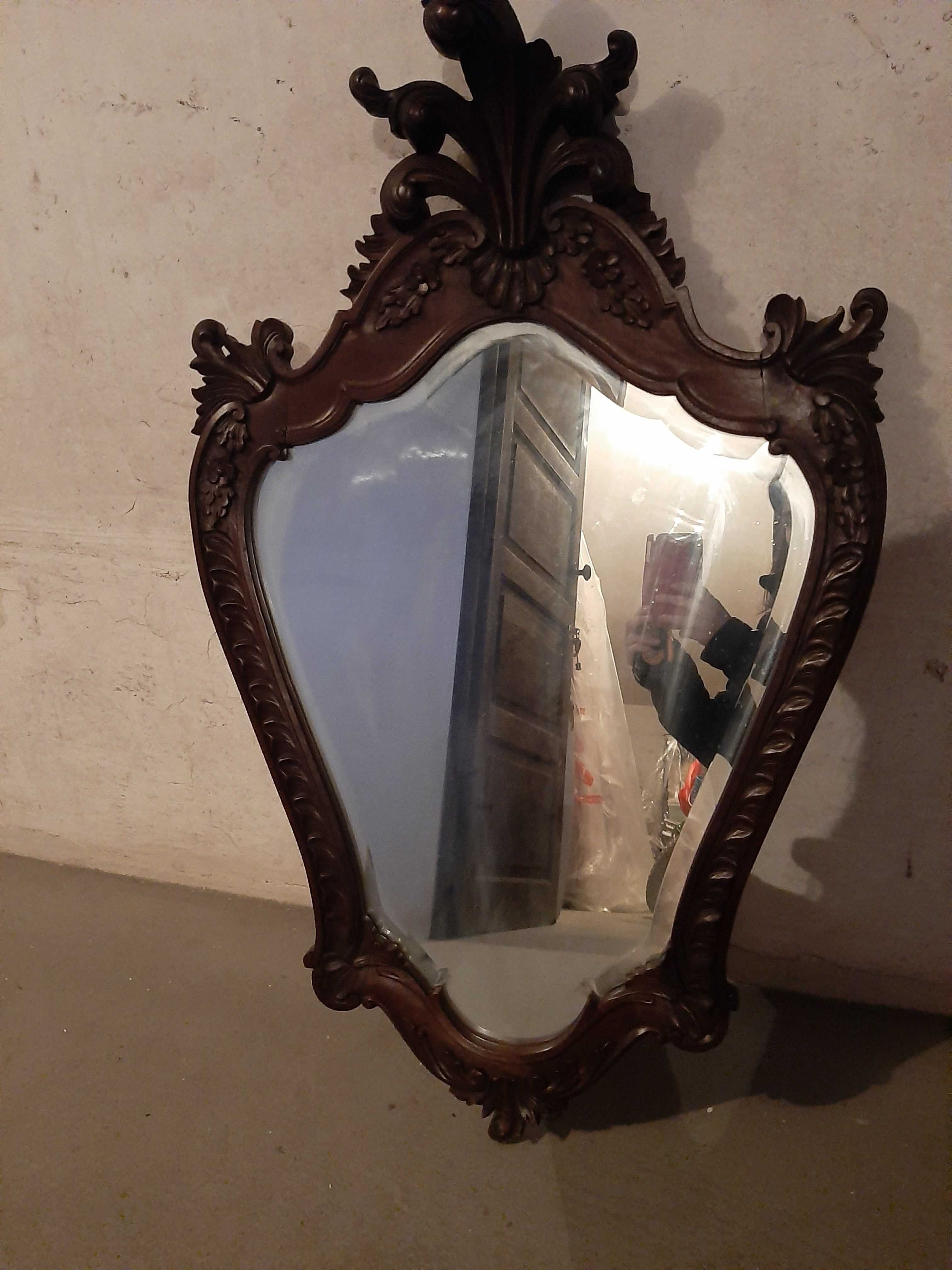 Espelho Moldura de Madeira antigo