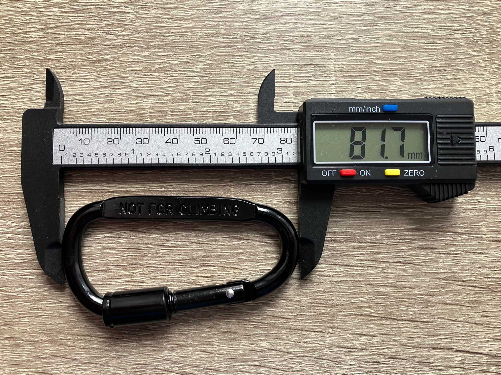 Karabińczyki strażackie skręcane 6 sztuk x 80mm wysoka jakość czarne!