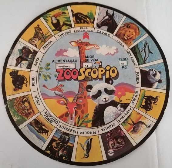 jogo Zooscopio – Animais com identificação alimentação anos vida peso