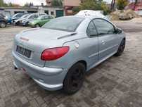 Peugeot 206 cc cabrio 2002r. 1,6 benzyna na części