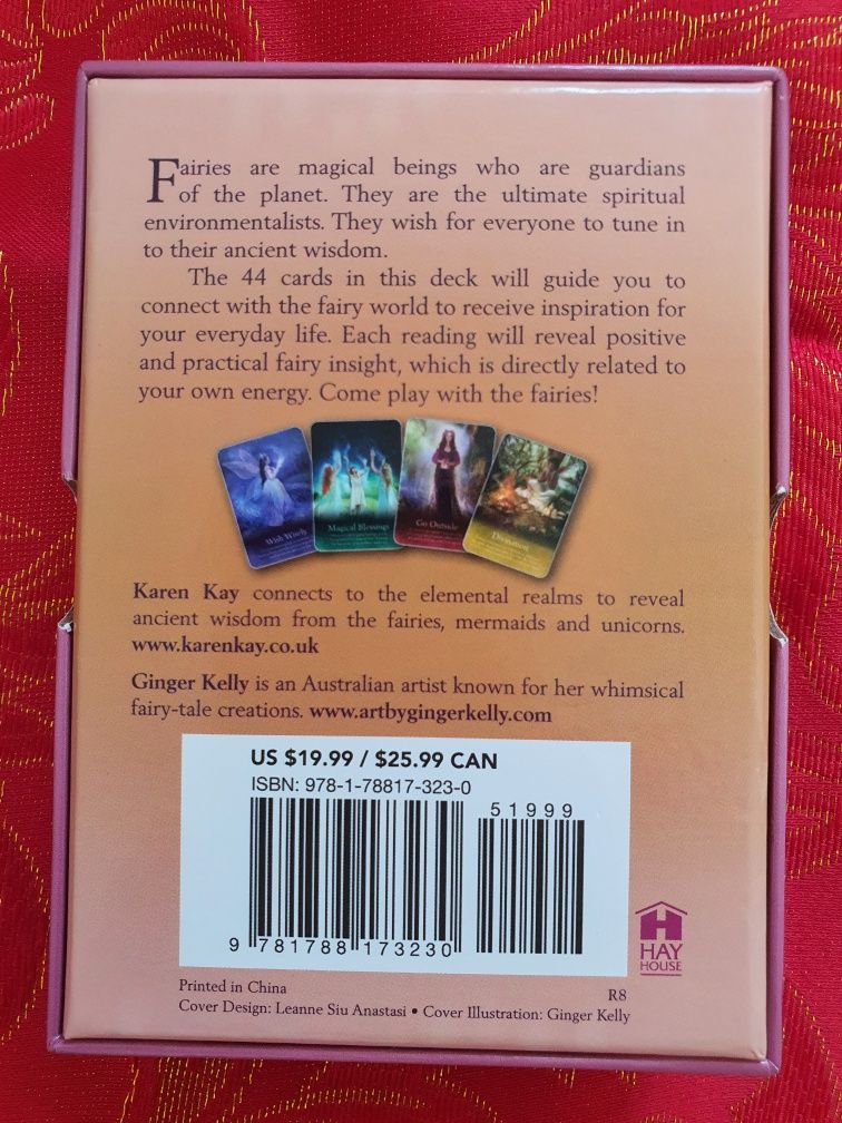 Karty Wróżek Oracle of th Fairies Duże Oryginal Wróżki Wyrocznia Magia