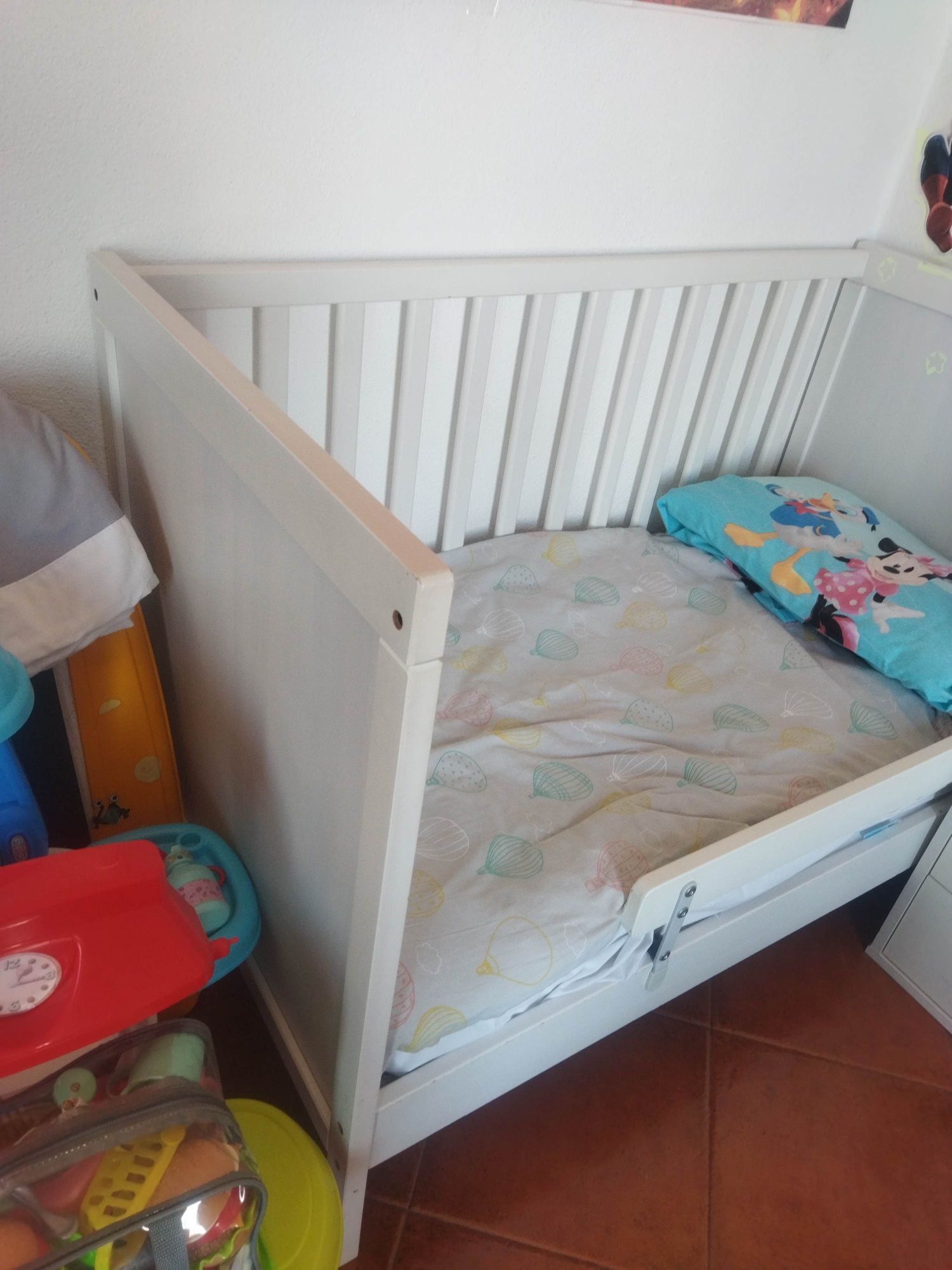 Berço berco cama bebé com colchão, conjunto muito completo