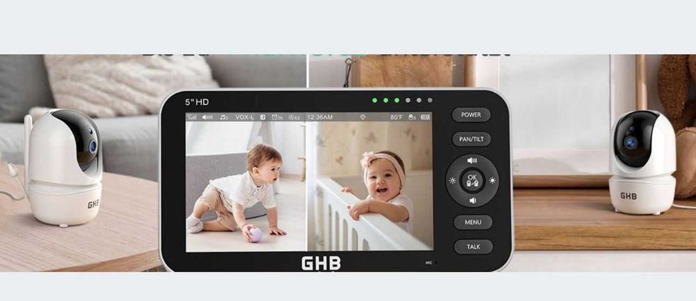 Niania elektroniczna GHB biel SM50B