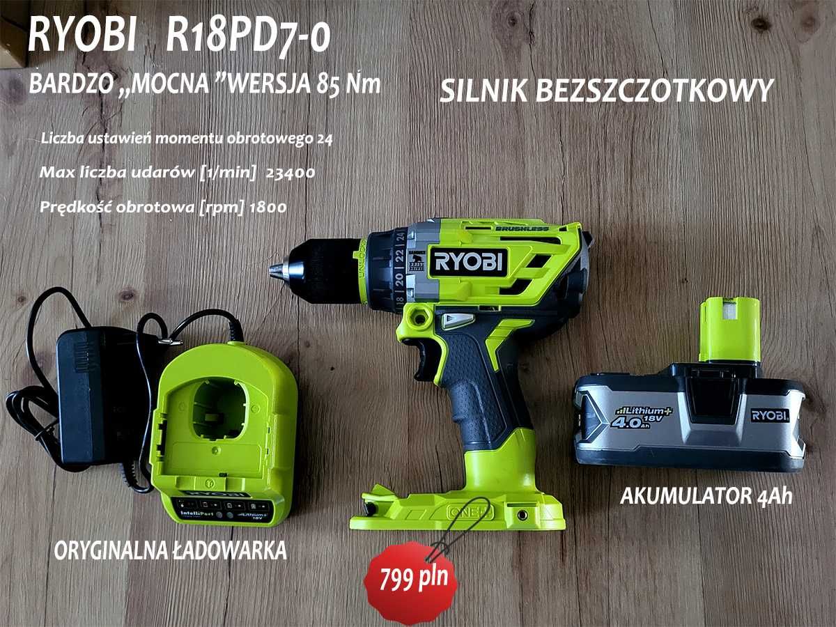 Wkrętarka RYOBI R18PD7