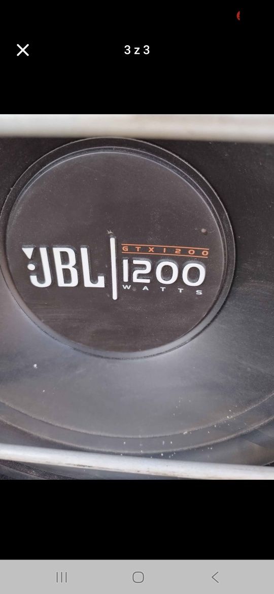 Subwoofer 1200 wat z wzmacniaczem i kablami