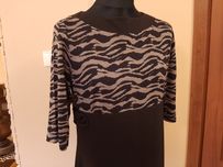 Sukienka szaro czarna rozm XL/50.(46).