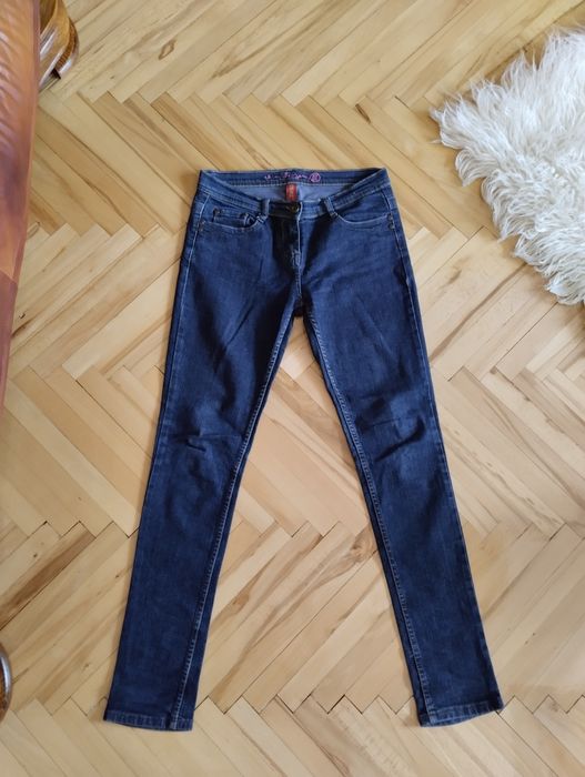 Dżinsy Jeansy rurki skinny denim M spodnie jeansowe dżinsowe biodrówki