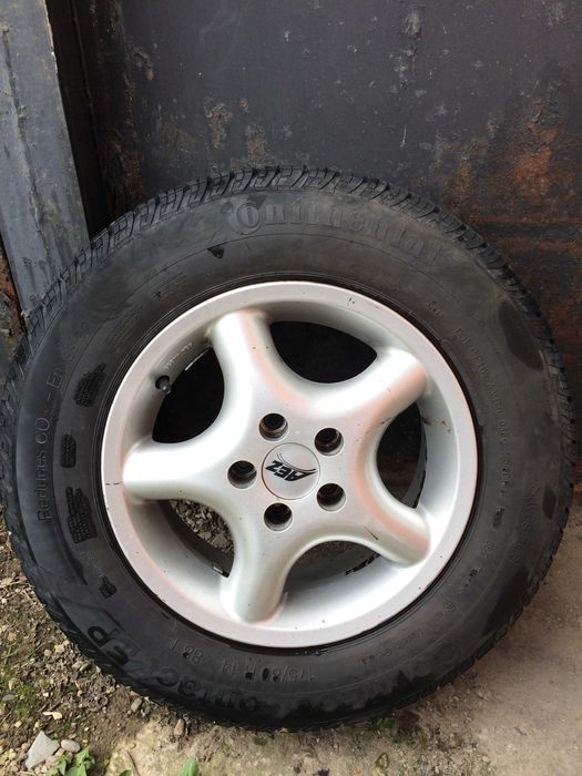 Запаска Continental 175*80 R14 літо + диск AEZ R14 5*100 ET 38