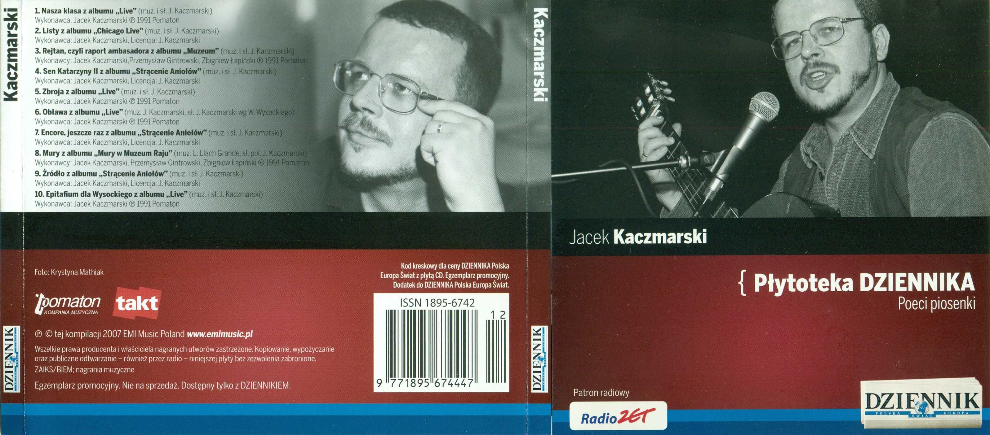 Jacek Kaczmarski kompilacja utworów Płytoteka Dziennika 2007