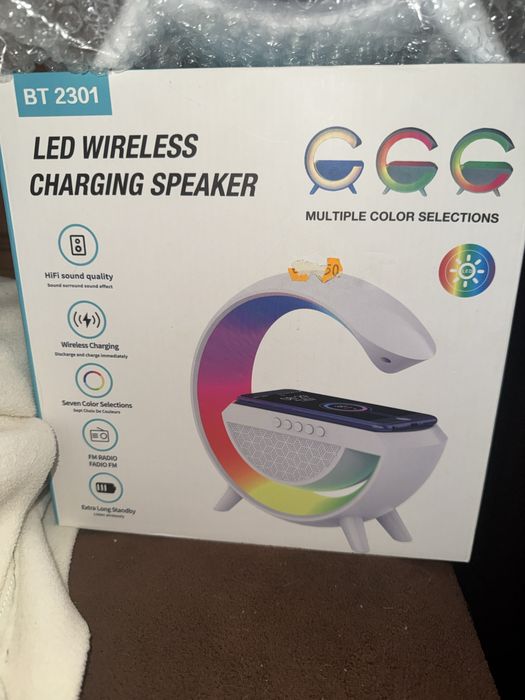 Alto falante bluetooth coluna portatil e carregador com caixa de som