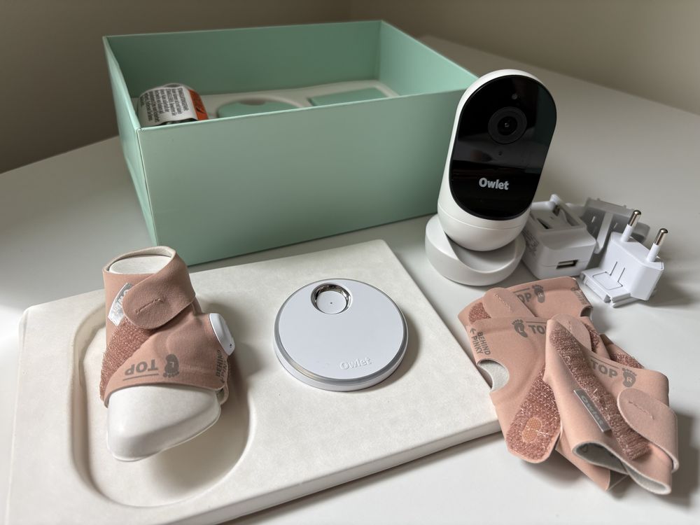 Owlet Duo – Dream Sock + Kamera | NOWY | Różowy