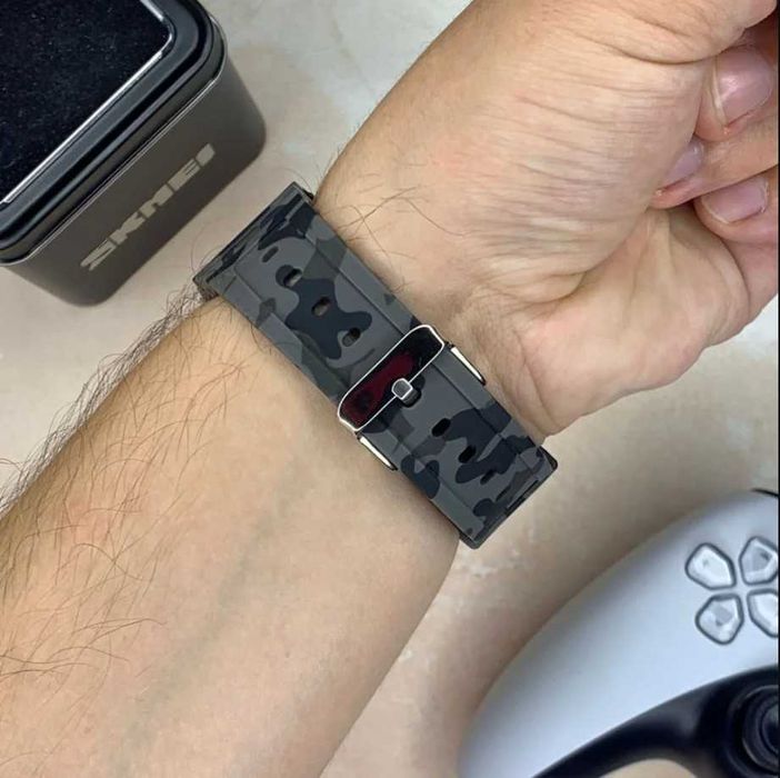 Skmei 1628 Camo gray — зручний чоловічий годинник для кожного дня