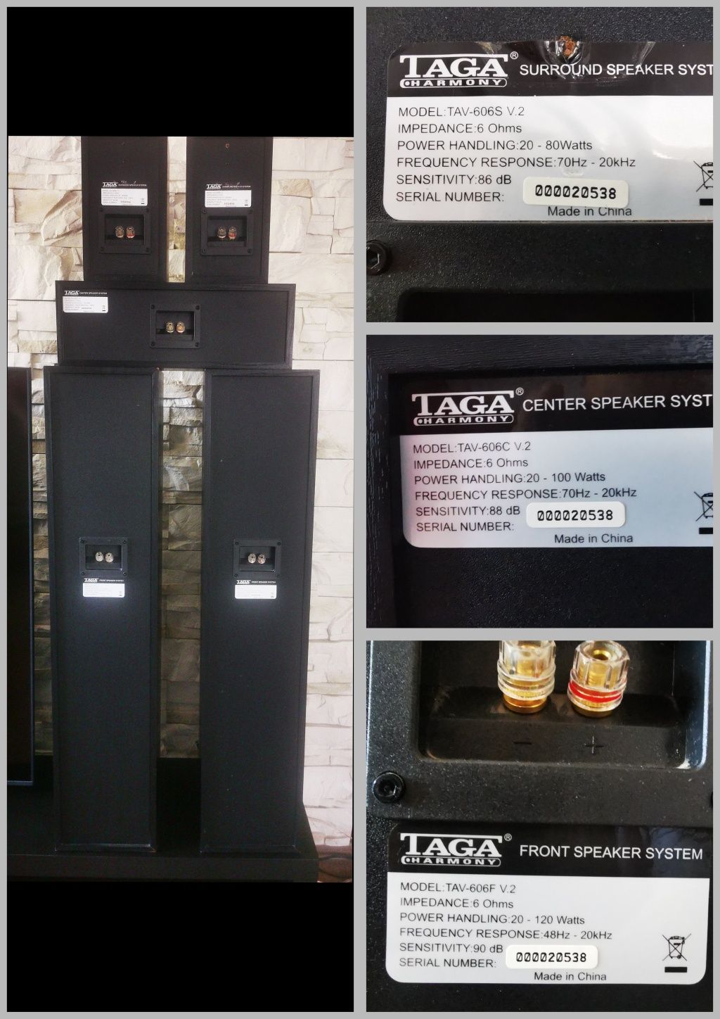Sprzedam kolumny kina domowego Taga Harmony