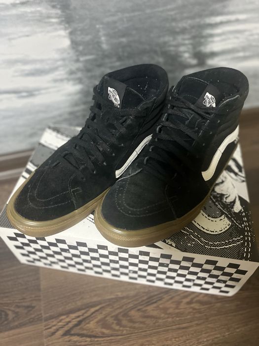 Vans Skate Sk8-Hi кеди Vans чорного кольору