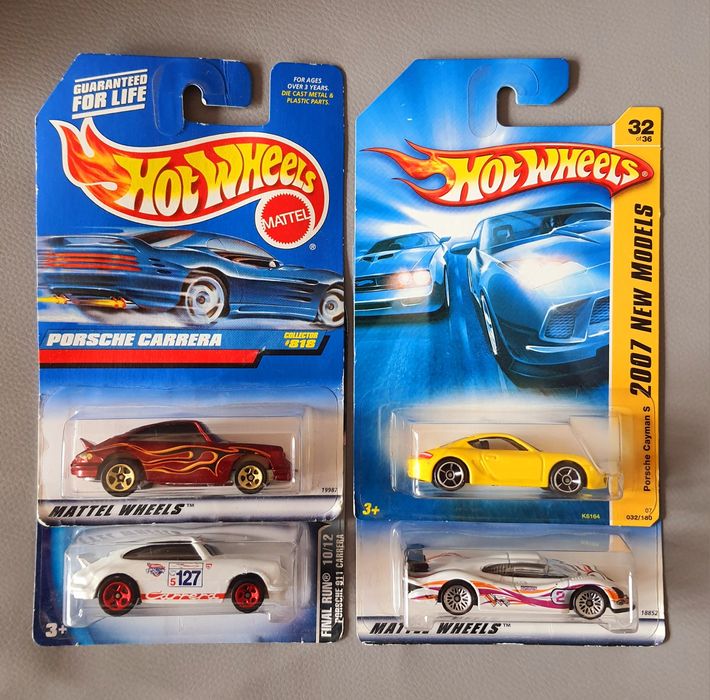 Zestaw Hot Wheels Porsche 911 GT3 Cup GT1-98 Cayman Carrera
