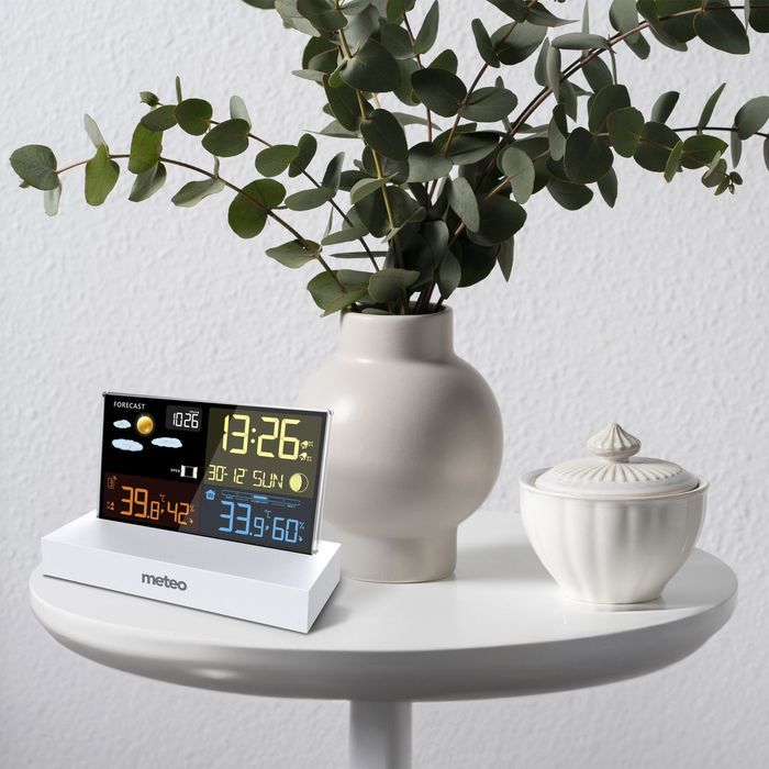 Stacja Pogodowa Meteo Sp110B Z Dcf Biała