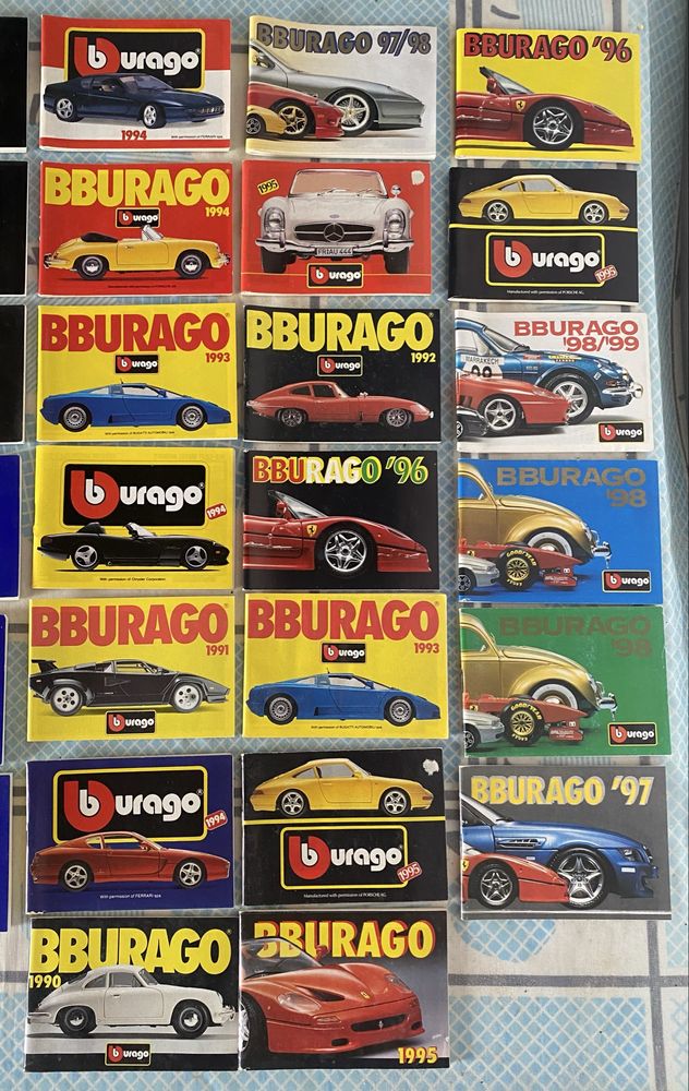 Catálogos Antigos miniaturas Bburago