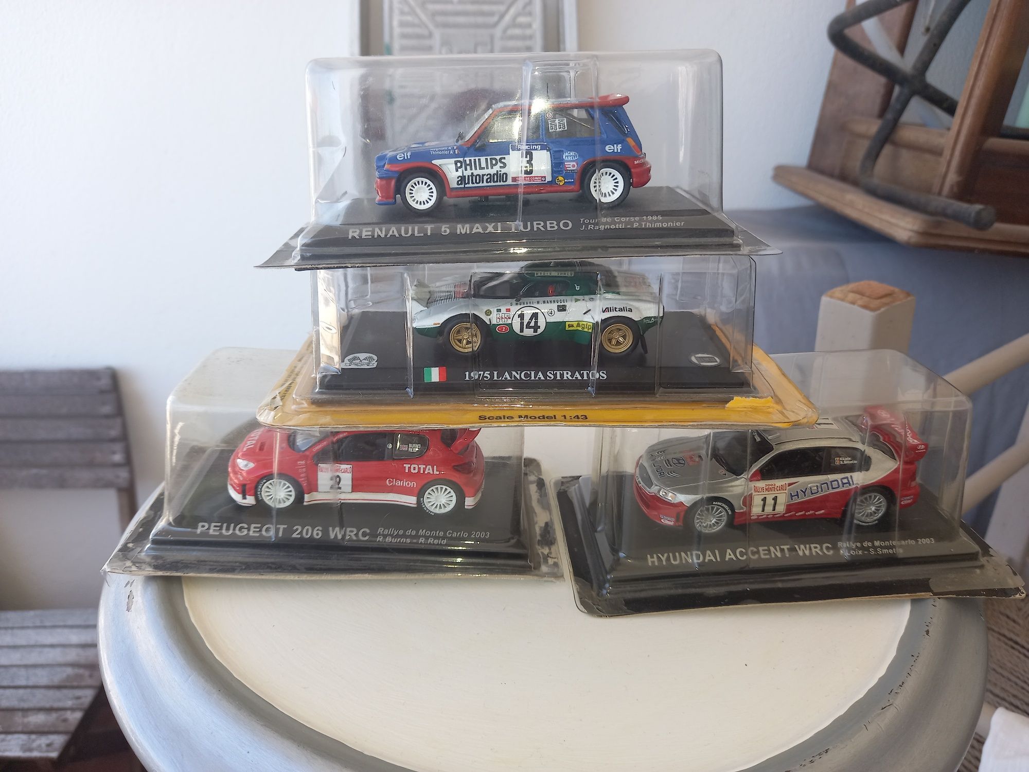 Pack de 4 miniaturas de Rally, 1/43