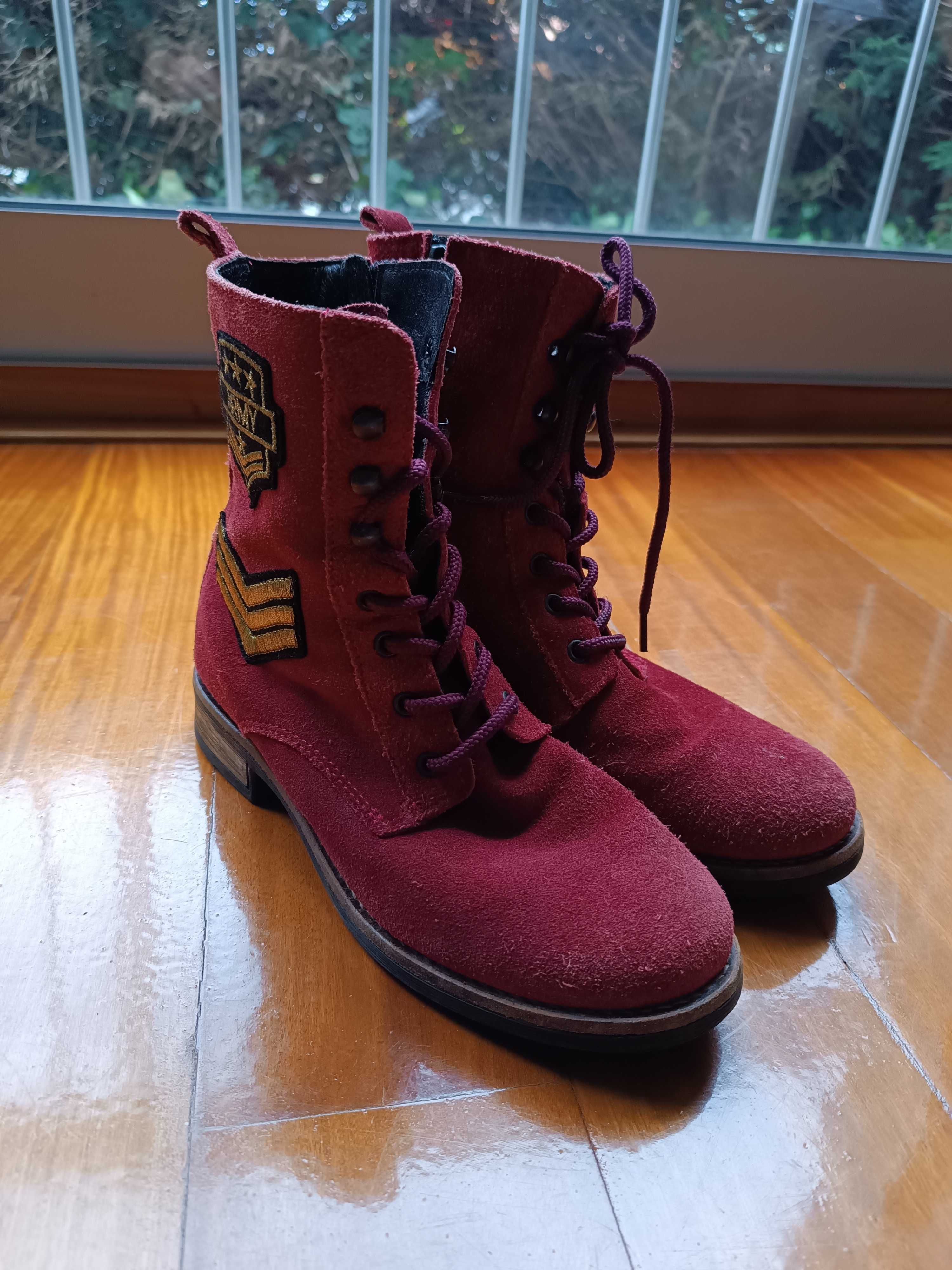 Botas de camurça 37