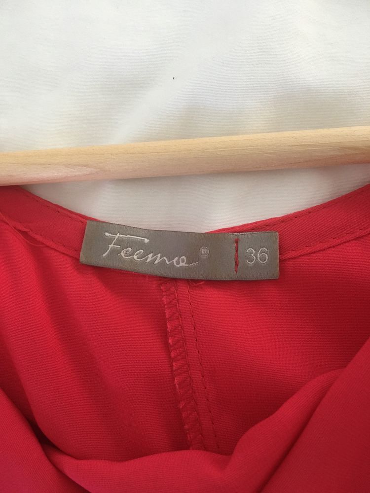 Czerwona Sukienka FEEMA rozmiar 36 jak NOWA