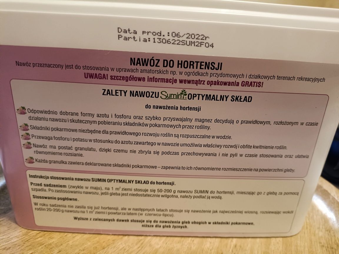 Nawóz do hortensji SUMIN 2,5 kg