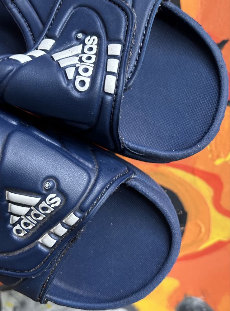 Adidas сандали 27 размер детские синие оригинал
