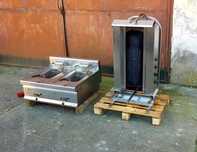 Elektryczny grill do gyrosa kebaba mobilny 4 palniki maks. 60 kg mięsa