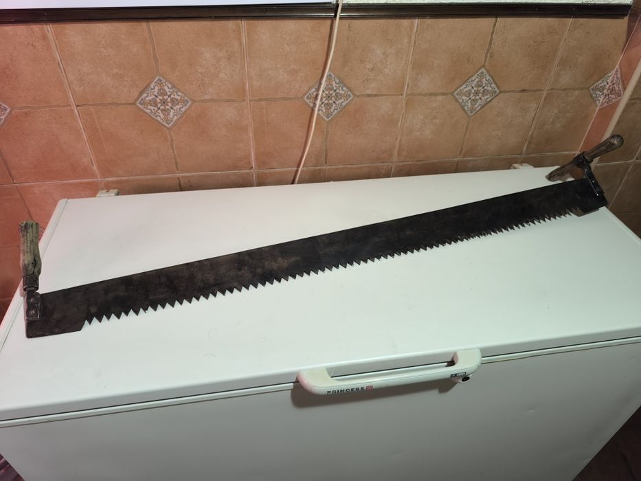 Serrote Antigo de Lenhador – 1,3Mts – Sem Ferrugem Impecável