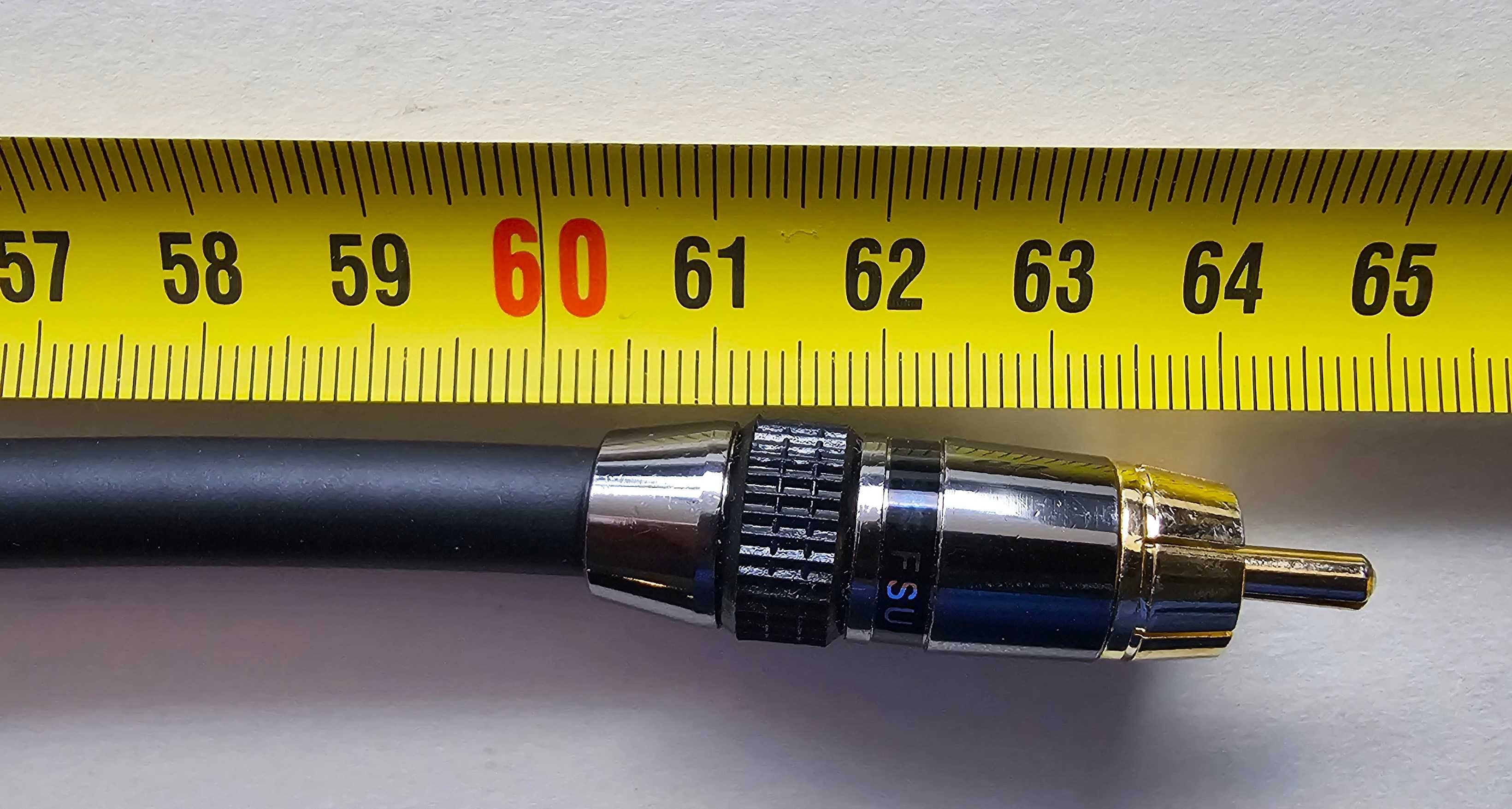 Kabel przewód audio cinch do subwoofera
1RCA x RCA dł. 0,6m