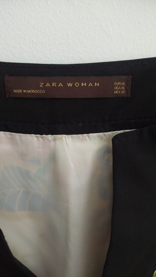 Vestido de senhora em seda Zara Woman