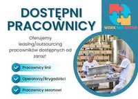 DOSTĘPNI PRACOWNICY - Outsourcing i najem pracowników, Agencja Pracy