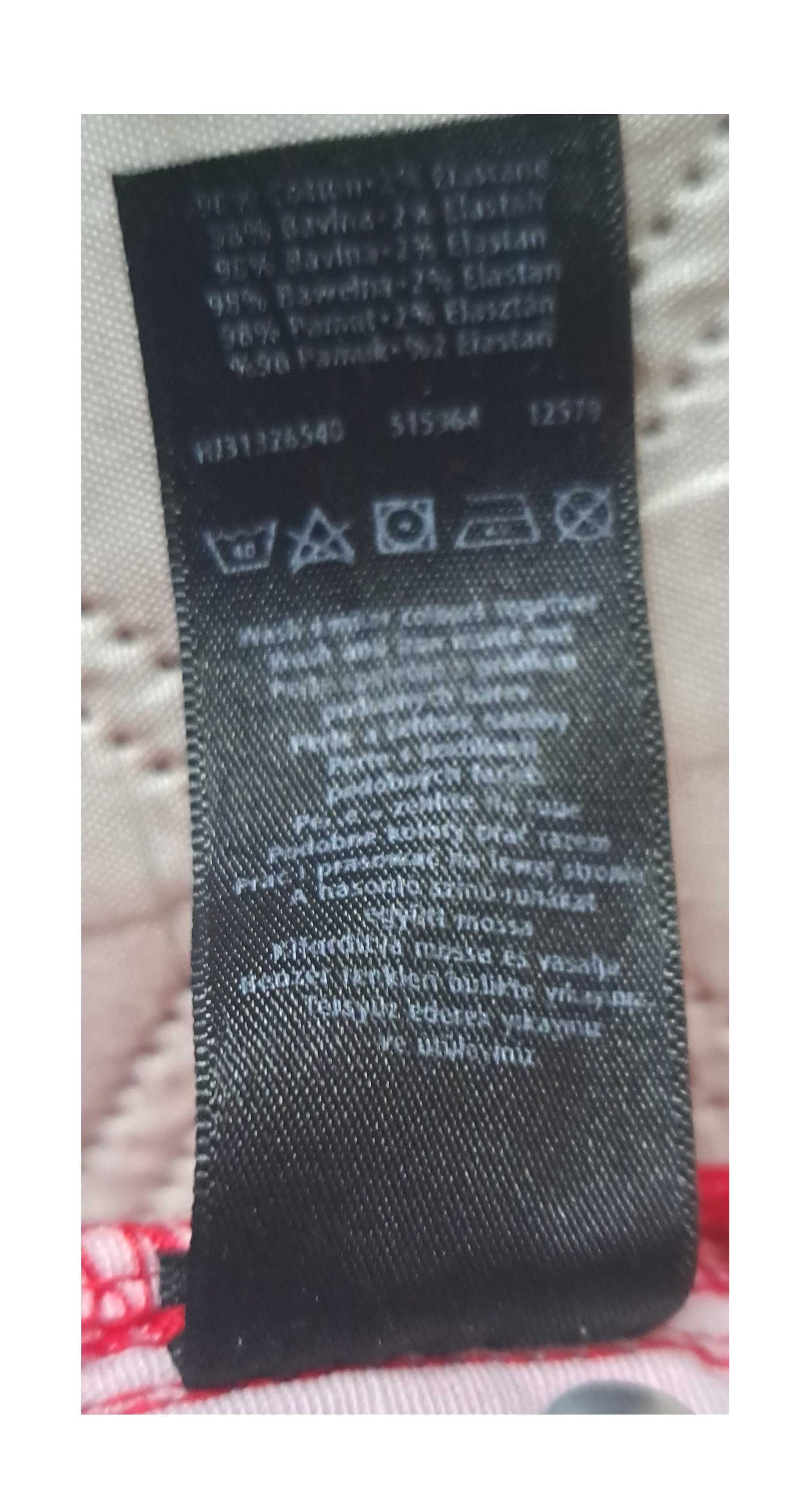 Czerwone spodnie jeansy skinny F&F