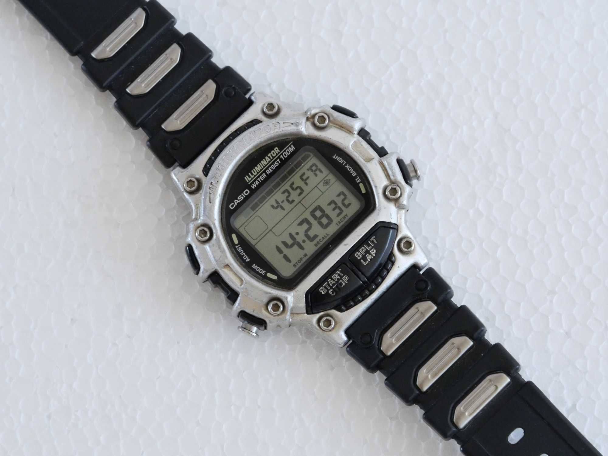Casio Illuminator 1264 W-782 Relógio Raro Vintage de 1995