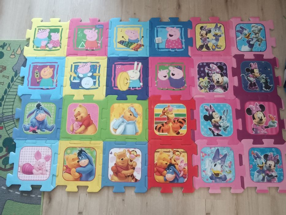 Puzzle piankowe mata piankowa 24 sztuki
