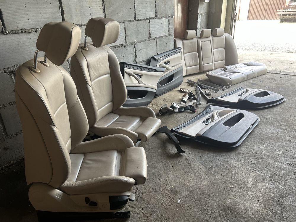 Fotele Skora Wnetrze f10 sport sportsitze GRZANE podgrzewane JASNE