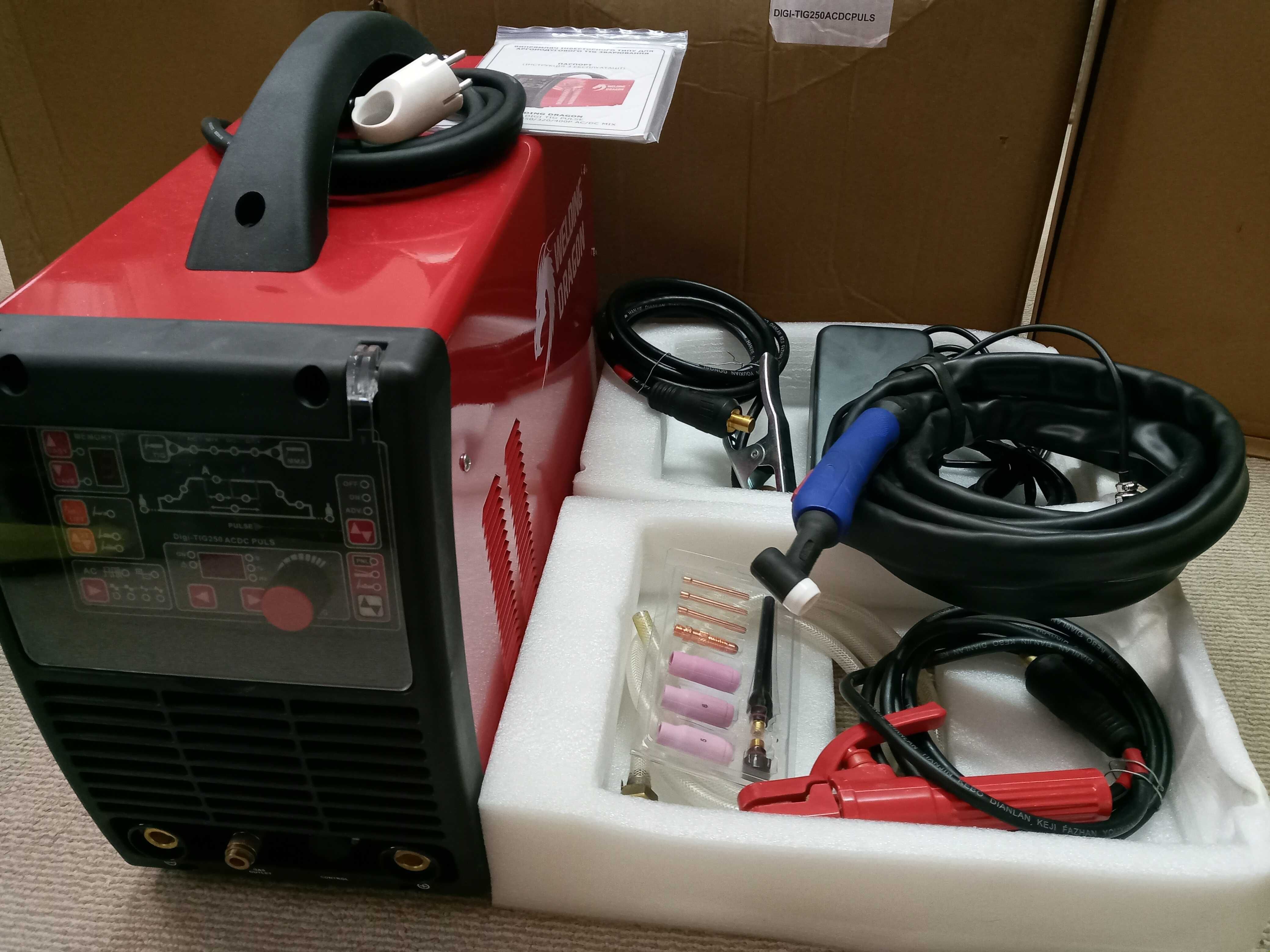 Зварювальний апарат Welding Dragon TIG-250P AC/DC