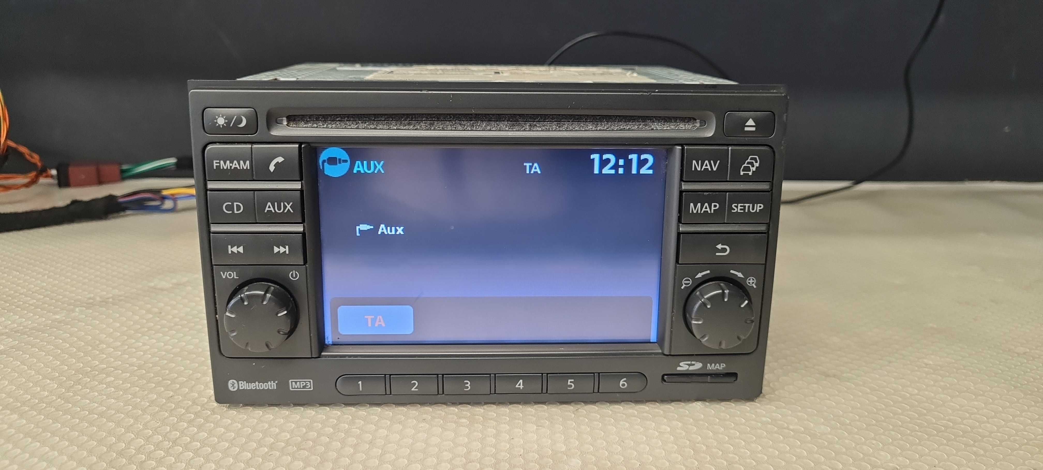 Nissan QASHQAI J10 Radio Navi Aux BT z kodem