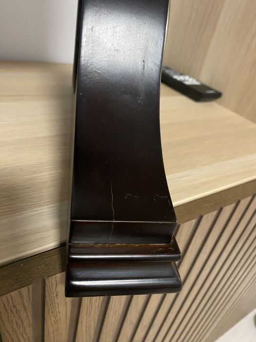 Zegar drewniany lakierowany quartz 33 cm