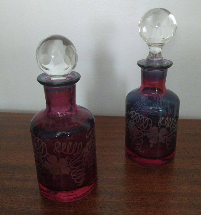 Peças em vidro e cristal