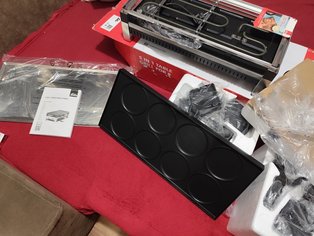 Grill Elektryczny 5 w 1 Solis 977.47 Nowy Kpl Zestaw