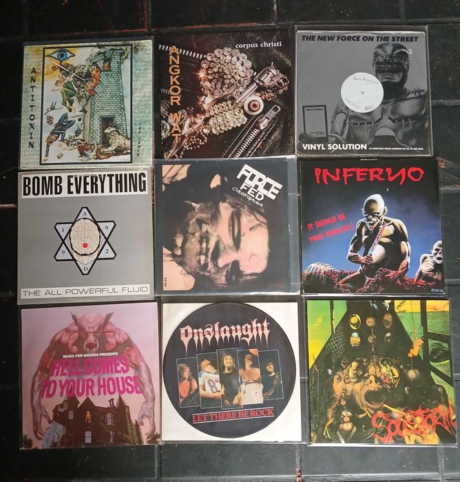 VINIL de época:  80's Thrash /Death Metal  (Anthrax,Megadeth