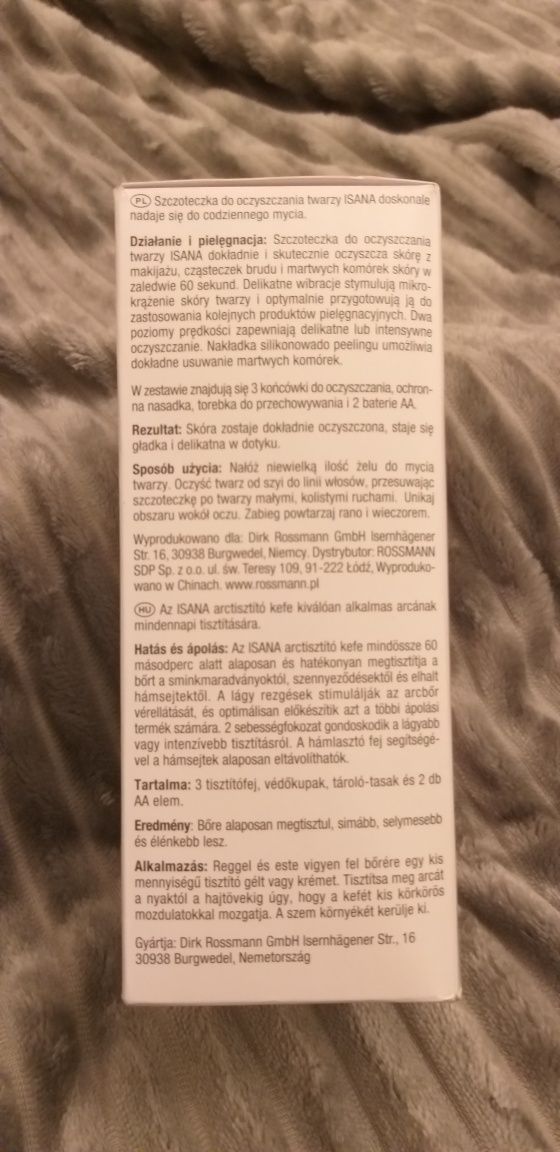 Szczoteczka do twarzy ISANA rossmann