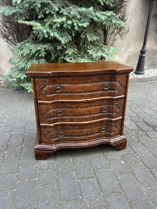 Stylowa Drewniana Komoda Kolonialna Stolik Z Szufadami Po Renowacji