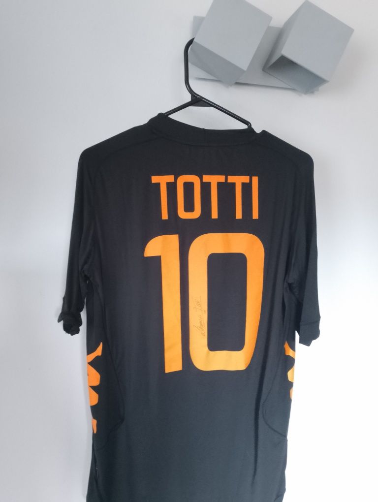 Koszulka meczowa (match worn) + autograf AS Roma Totii 2011/12