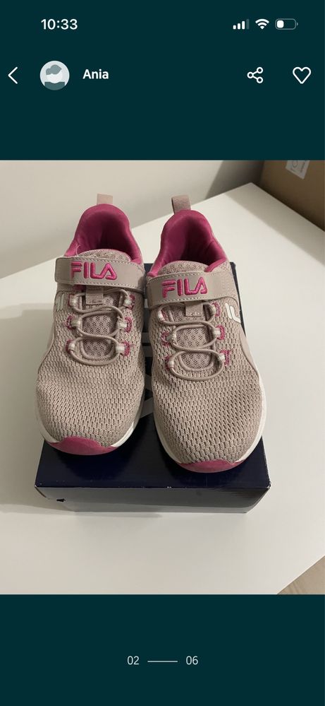 Buty dziewczęce Fila r.34