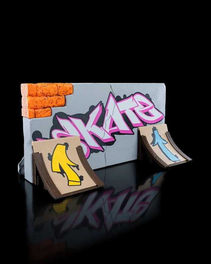 Parede Graffiti - mini Parque skate de dedos | impressão 3D Rampa