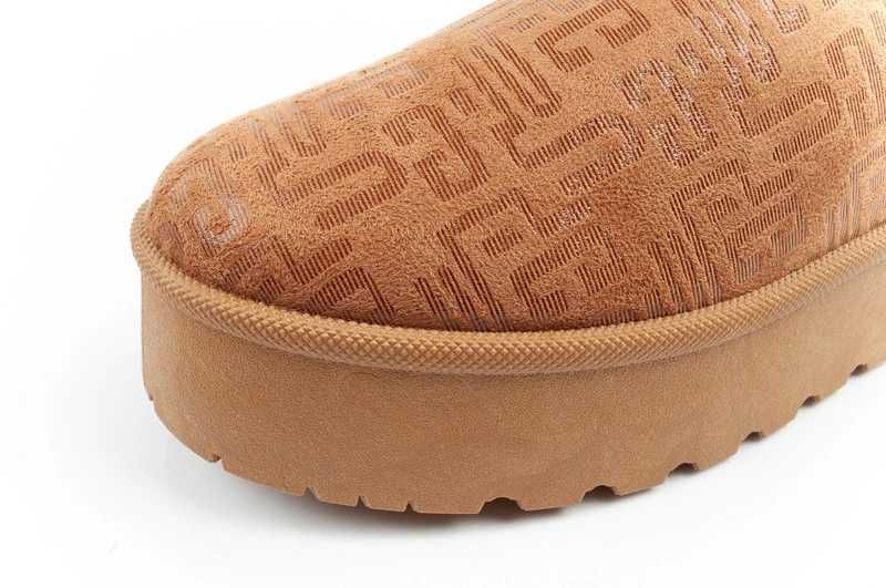 Lee Cooper śniegowce modne futerko ocieplane botki brązowe r. 36-41