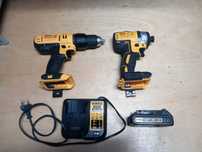 Zestaw narzędzi aku DeWalt wkrętarka DCD 776 zakrętarka DCF 887  18 v