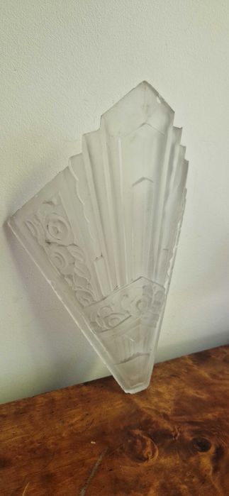 Piekny klosz szklany secesja art nouveau cudo dekor antyk Francja